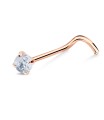 Rhinestone Viva Curved Nose Stud NSKZ-1763
